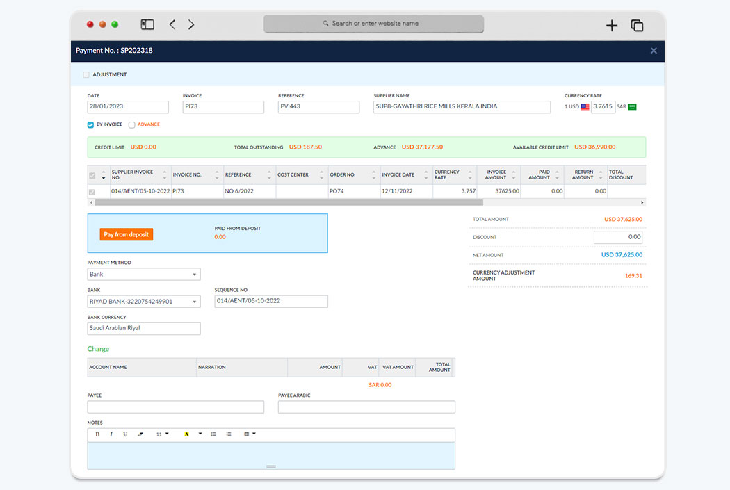  Supplier Payables