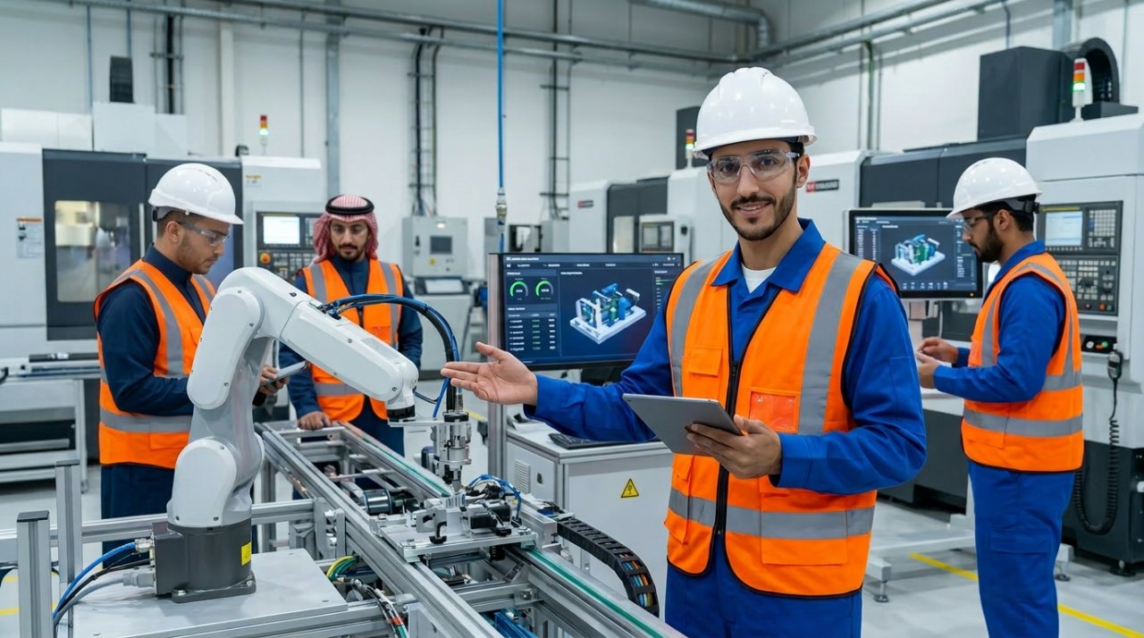 التصنيع الذكي والثورة الصناعية الرابعة: دليل المصانع السعودية لنظام ERP المتكامل